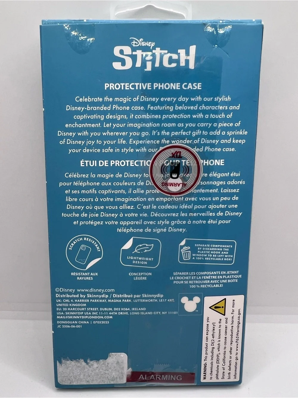 Disney Stitch Christmas iPhone 16 Pro Max Case Skinny Glitter Holiday